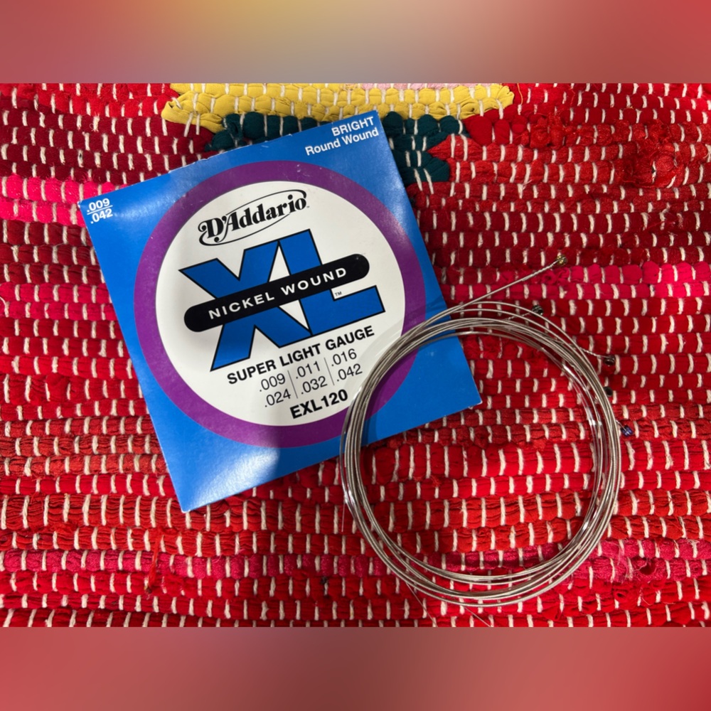 D’Addario XL Nickel Wound Super Light Gauge Guitar Strings .009-.042 Partial Set
